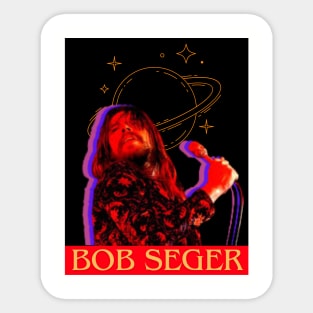 Bob Seger singing in the moon Sticker